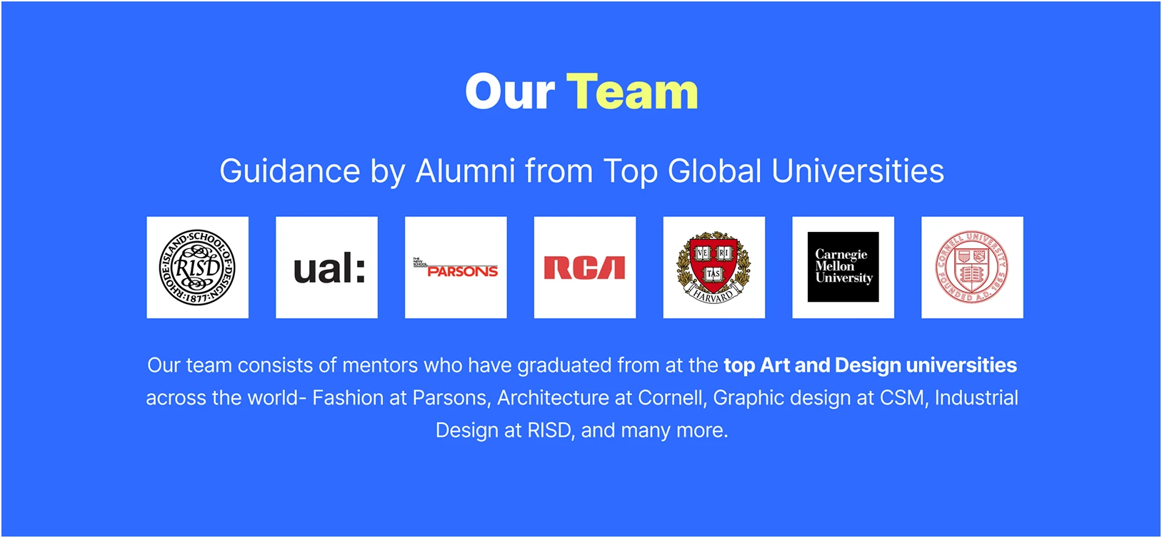 Variant A · Visual University Alumni Badges
