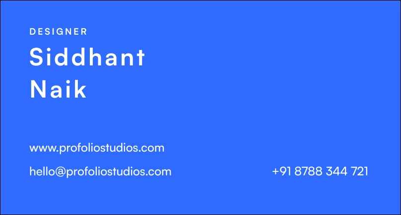 Blue Vertical Layout
