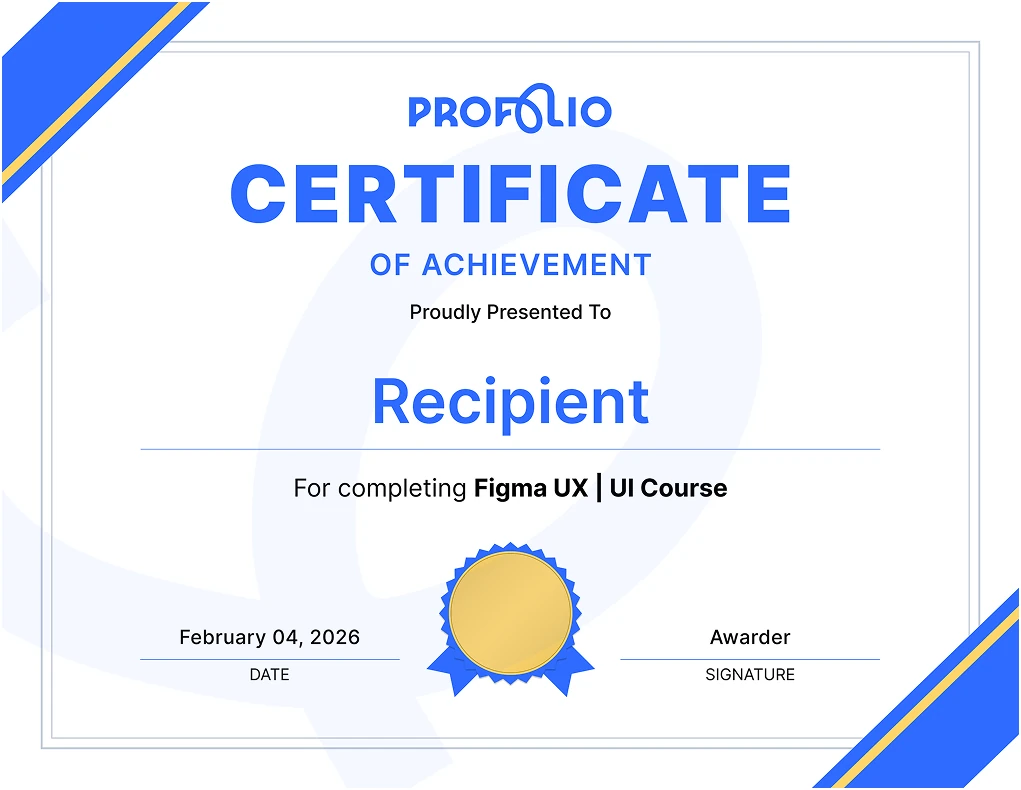Achievement, Blue Accent