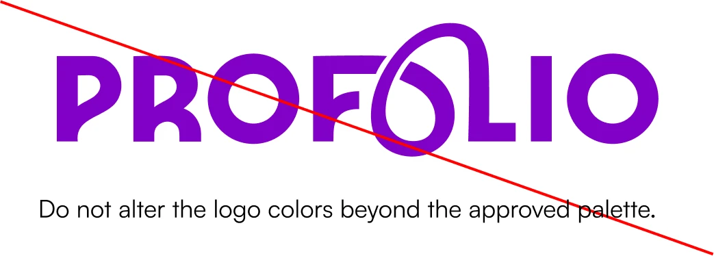 Do not alter brand colors