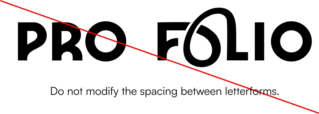 Do not modify letter spacing